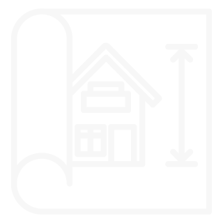 Grundriss eines Hauses mit Maßen und Fenstern.